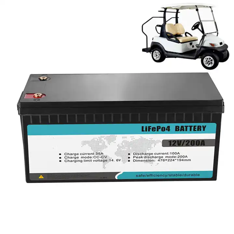 12.8V 200Ah Deep Cycle Rechargeable LFP Lithium Ion Battery 